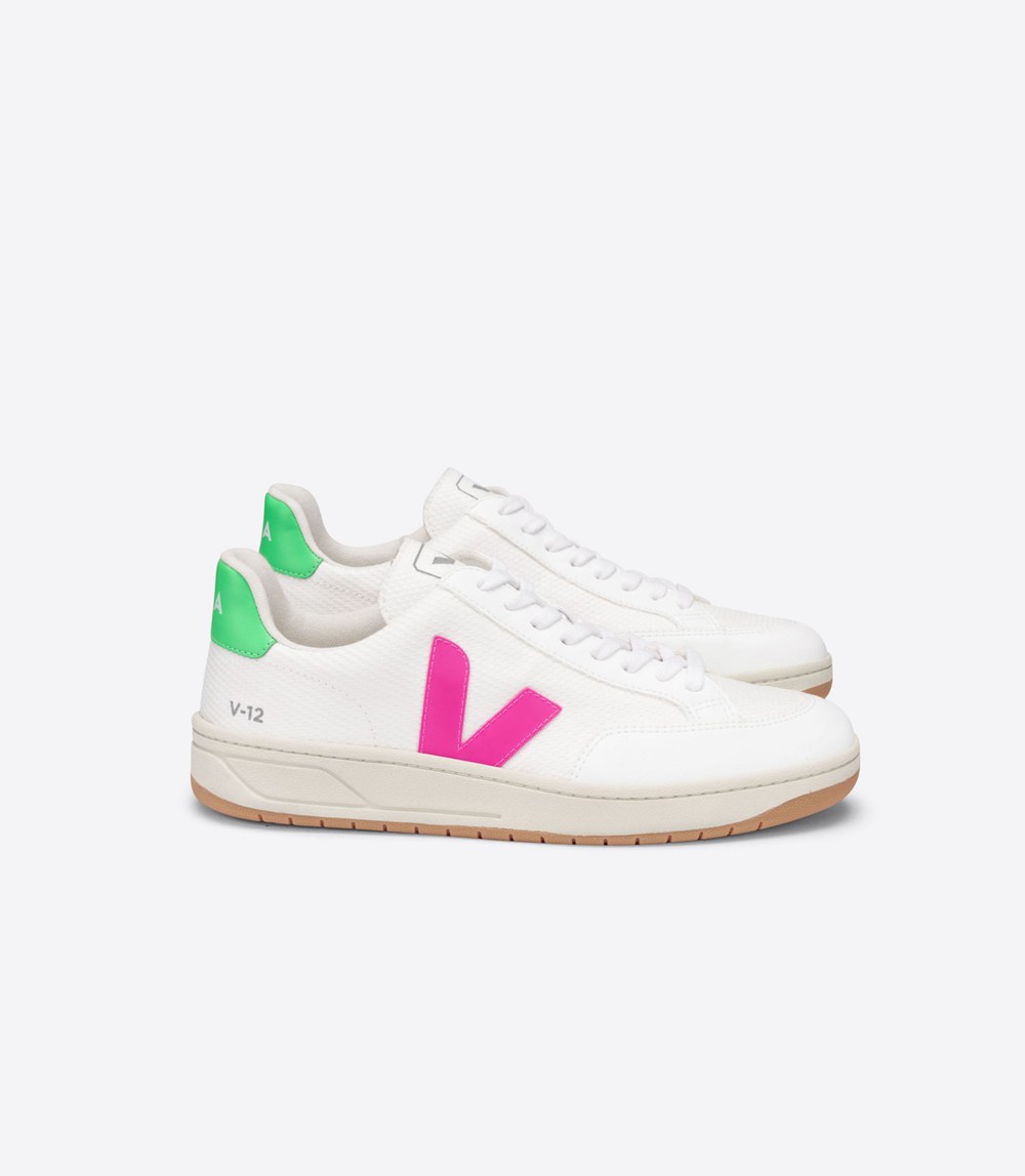 Tenis Veja Mujer - V-12 B-Mesh - Blancos - 680RLSJHD